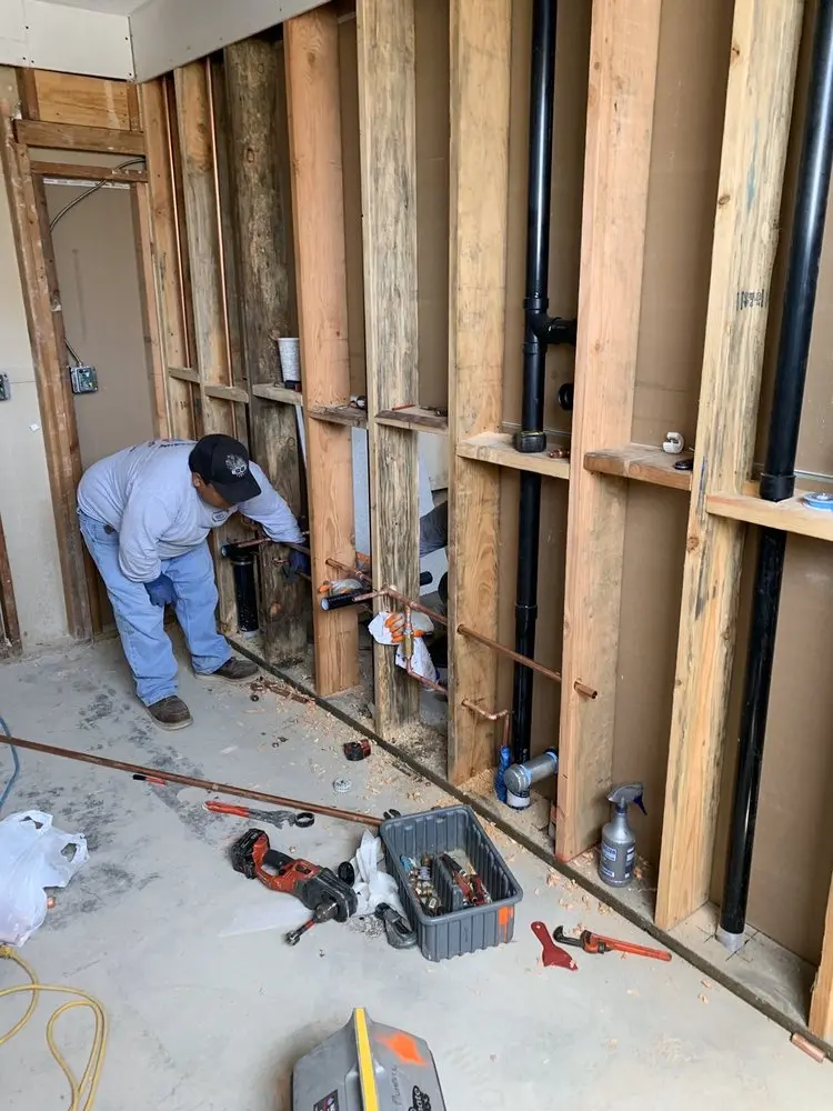 Commercial rough-in plumbing for Water Heater Replacement in Hockessin Park